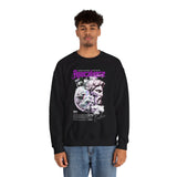 Unisex Heavy Blend Crewneck Sweatshirt Apocalypse Chaos Graphic Pullover Black Greek Statue Vaporwave Streetwear Bold Futuristic Artistic Fashion Outfit