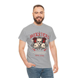 Monsters Skull Guardians Gothic Horror Unisex Heavy Cotton Tee Dark Graphic Halloween Streetwear Bold Vintage Skull T Shirt