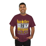 Hustler Original Money Maker Unisex Heavy Cotton Tee Streetwear Graphic Bold Dollar Bill Print Motivational Entrepreneur T Shirt