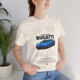 Blue Hypercar Artwork Unisex Heavy Cotton Tee High Speed Performance Inspired Streetwear Graphic Shirt For Car Enthusiasts And Automotive Art Collectors