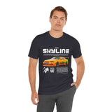 JDM Street Racing Legend Skyline R34 Inspired Supra MK4 Style Unisex Graphic Tee Japanese Drift Car Culture Motorsport Streetwear Shirt
