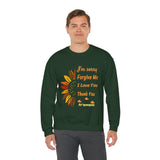 Unisex Ho’oponopono Sunflower Crewneck Sweatshirt Heavy Blend Pullover Healing Affirmation Spiritual Gratitude Mindfulness Positive Energy Apparel