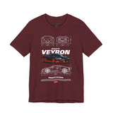 Bugatti Veyron Inspired Illustrated Hypercar Graphic T Shirt Ultimate Luxury Performance Supercar Automotive Streetwear Elite Speed Lifestyle Gift For Exotic Car Enthusiasts