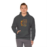 Unisex Ho’oponopono Sunflower Hoodie Heavy Blend Pullover Sweatshirt Healing Affirmation Spiritual Gratitude Mindfulness Positive Energy Streetwear