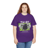 Destiny Fearless Pursuit of Happiness Unisex Heavy Cotton Tee Gothic Skeleton Hands Globe Graphic Streetwear Bold Motivational T Shirt