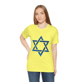 Star Of David Emblem Unisex Heavy Cotton Tee Spiritual Cultural Heritage Symbol Timeless Jewish Identity Graphic Shirt Meaningful Gift Casual Everyday Wear