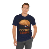 Mars Explorer Astronaut Unisex Heavy Cotton Tee Futuristic Space Adventure Graphic Shirt Inspiring Sci Fi Design Perfect Gift for Dreamers and Space Lovers