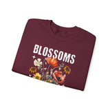 Blossoms Floral Crewneck Sweatshirt Comfortable Unisex Pullover Timeless Charm Streetwear Nature Inspired Empowerment Design Perfect Gift for Garden Lovers Friends Birthdays Cozy Days Casual Wear