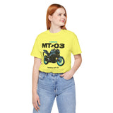MT03 Inspired Lightweight Street Motorcycle Art Unisex Heavy Cotton Tee Bold Rider Graphic Streetwear Apparel