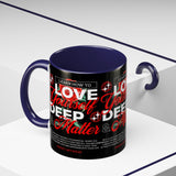 Love Yourself Deep Accent Coffee Mug 11oz 15oz Self Love Motivational Quote Cup Rose Graphic Positive Affirmation Daily Inspiration Empowerment Gift Mug