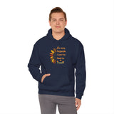 Ho’oponopono Sunflower Unisex Hoodie Heavy Blend Pullover Sweatshirt Healing Affirmation Spiritual Gratitude Mindfulness Positive Energy Streetwear