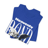 Heavenly Bond Unisex Jersey Short Sleeve Tee Graphic Black T Shirt Angel And Lion Statue Artistic Spiritual Streetwear Bold Futuristic Fashion Outfit