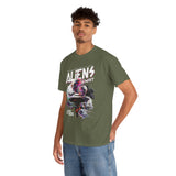 Aliens Exist UFO Graphic Unisex Heavy Cotton Tee Sci Fi Streetwear T Shirt Extraterrestrial Space Alien Design