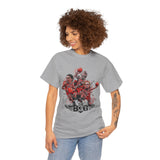Legends On Court Unisex Heavy Cotton Tee Basketball Streetwear Graphic T Shirt Vibrant Athletic Art Design Perfect Gift For Sports Fans Players Gymwear Festivals And Urban Fashion Lovers