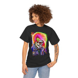 Calavera Punk Skull Unisex Heavy Cotton Tee Neon Gothic Streetwear T-Shirt Bold Rock Rebel Design For Punk Festivals Halloween Concerts Tattoo Lovers And Alternative Fashion