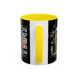 Sculptural Future Statue Art Accent Coffee Mug 11oz 15oz Greek Goddess Cosmic Abstract Splash Bold Artistic Streetwear Ceramic Cup