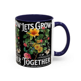 Heart Flower Accent Coffee Mug Bold Anatomical Heart Floral Design Motivational Ceramic Cup Empowering Symbol of Love Strength and Vitality Perfect Gift for Coffee Lovers Friends Birthdays Office Desk and Cozy Tea Moments