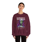 Historical Statue Graphic Premium Unisex Heavy Blend Crewneck Sweatshirt Vintage Aesthetic Streetwear Pullover