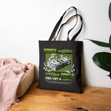Money Power Cotton Canvas Tote Bag Neon Dollar Stack Hustle Mindset Streetwear Motivational Eco Shopping Bag