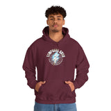 Temporal Echo Lightning Globe Graphic Unisex Heavy Blend Hooded Sweatshirt Futuristic Sci-Fi Streetwear Hoodie Bold Energy