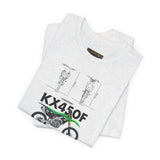 Kawasaki KX450F Motocross Inspired Unisex Heavy Cotton Tee Dirt Bike Racing Graphic Shirt For Riders Fans Streetwear Casual Wear Gift