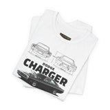 Legendary Retro Muscle Coupe Blueprint Unisex Heavy Cotton Tee Powerful Vintage Streetwear Art Shirt for Car Lovers & Collectors