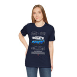 Blue Hypercar Artwork Unisex Heavy Cotton Tee High Speed Performance Inspired Streetwear Graphic Shirt For Car Enthusiasts And Automotive Art Collectors