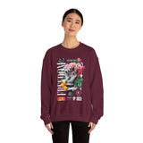 Freedom Snake And Rose Crewneck Comfortable Unisex Sweatshirt Motivational Streetwear Bold Floral Empowerment Design For Resilience And Strength Perfect Gift For Friends Birthdays Cozy Days Casual...