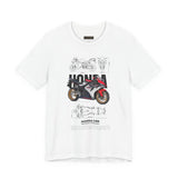 Honda CBR Superbike Blueprint Racing Motorcycle Graphic Tee Sport Bike Track Design T Shirt For Riders Speed Lovers Motorsport Streetwear Gift