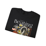My Heart Is Beating Floral Anatomy Collage Unisex Heavy Blend Crewneck Sweatshirt Vintage Abstract Graphic Bold Artistic Streetwear Pullover