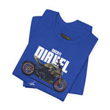 Ducati Inspired Power Cruiser Motorcycle Graphic Unisex Heavy Cotton Tee Premium Streetwear T Shirt for Riders Bikers Enthusiasts and Everyday Wear