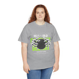 Destiny Fearless Pursuit of Happiness Unisex Heavy Cotton Tee Gothic Skeleton Hands Globe Graphic Streetwear Bold Motivational T Shirt