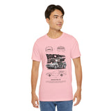 Futuristic Retro Sci Fi Time Travel Car Blueprint Art Unisex Heavy Cotton Tee Premium Streetwear For Vintage Car Lovers Collectors And Enthusiasts