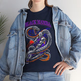 Mamba Unisex Heavy Cotton Tee Bold Serpent Power Graphic Streetwear Design Athletic Hustle Energy Inspired TShirt Symbol of Strength Resilience and Inner Mastery