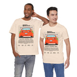 Legendary Orange Street Machine Rear View Unisex Heavy Cotton Tee Powerful JDM Inspired Car Art Graphic Shirt for Collectors and Gearheads