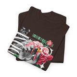 Freedom Hand Rose Graphic Unisex Heavy Cotton Tee Comfortable Streetwear T Shirt Motivational Bold Artistic Design Statement Piece Perfect Gift for Friends Empowerment Casual Wear