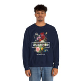 You Can Be Whatever Motivational Crewneck Sweatshirt Comfortable Unisex Pullover Bold Floral Empowerment Design Streetwear Positive Vibes Cozy Everyday Wear Perfect Gift for Dreamers Friends and Free...