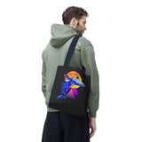 Ballena Cosmic Whale Art Eco Tote Bag Vibrant Geometric Ocean Design Durable Canvas Reusable Shopping Bag Premium Artistic Streetwear Accessory Perfect Gift for Nature Lovers Dreamers and Creative Thinkers
