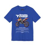 Yamaha YZ450F Inspired Motocross Blueprint Unisex Heavy Cotton Tee Dirt Bike Racing Graphic Streetwear Shirt Gift For Riders