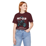 MT03 Inspired Lightweight Street Motorcycle Art Unisex Heavy Cotton Tee Bold Rider Graphic Streetwear Apparel