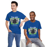 Destiny Fearless Pursuit of Happiness Unisex Heavy Cotton Tee Gothic Skeleton Hands Globe Graphic Streetwear Bold Motivational T Shirt