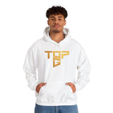 Top G Andrew Tate Graphic Hoodie Black Unisex Streetwear Motivational Hustle Pullover Sweatshirt Gold Typography Design