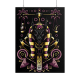 Anubis Balance God Matte Vertical Poster Egyptian Mythology Wall Art Cosmic Balance Decor For Home Office Gym Tattoo Studio Spiritual Aesthetic And Modern Streetwear Art Lovers