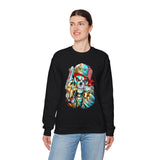 Skeleton Hustler Unisex Sweatshirt Bold Streetwear Graphic For Fearless Dreamers, Hustlers, And Alpha Creators