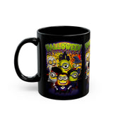 Halloween Cartoon Monsters Ceramic Mug Spooky Coffee Cup for Halloween Lovers Fun Fall Drinkware Gift for Home Office and Cozy Evenings