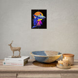 Ballena Cosmic Whale Art Matte Vertical Poster Vibrant Geometric Ocean Design Premium Wall Art Print for Home Office Studio Inspiring Marine Life Artwork Perfect Gift for Dreamers Nature Lovers and Creative Thinkers