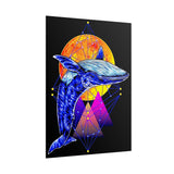 Ballena Cosmic Whale Art Matte Vertical Poster Vibrant Geometric Ocean Design Premium Wall Art Print for Home Office Studio Inspiring Marine Life Artwork Perfect Gift for Dreamers Nature Lovers and Creative Thinkers