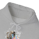 Sculptural Future Statue Art Graphic Unisex Heavy Blend Hooded Sweatshirt Cosmic Greek Goddess Abstract Bold Streetwear Hoodie