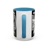 Heavenly Bond Accent Coffee Mug 11oz 15oz Angel And Lion Statue Spiritual Artistic Graphic Ceramic Cup Bold Motivational Streetwear Inspired Fashion Drinkware