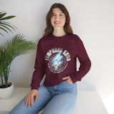 Temporal Echo Lightning Globe Graphic Unisex Heavy Blend Crewneck Sweatshirt Futuristic Sci-Fi Streetwear Pullover